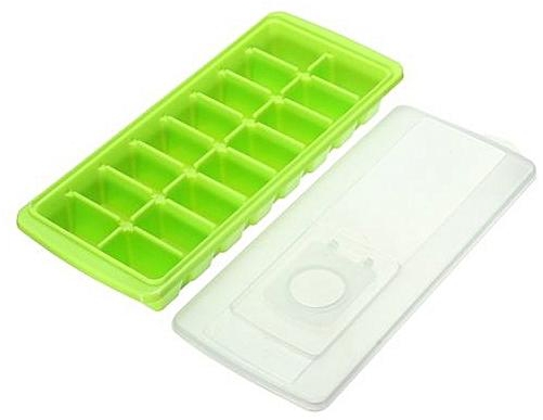 UNIVERSAL Ice Cube Tray W/ Lid 16 Cubes Bar Cocktail Drink Freeze Mould Mold Jelly Maker