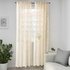 SKÄREFLY Sheer curtains, 1 pair - beige 145x300 cm