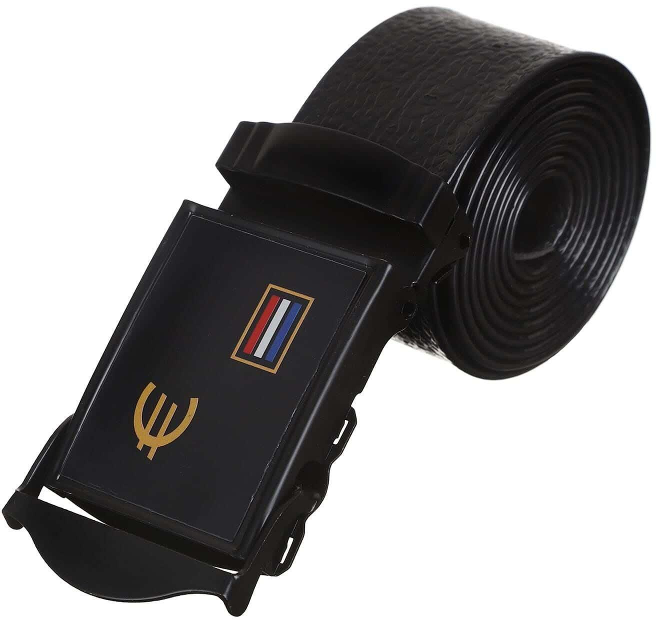 Get Men'S Leather Belt, 115 cm - Black with best offers | Raneen.com