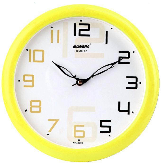 Sonera 9241- A Analog Wall Clock - Yellow