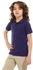 Ted Marchel Boys Buttoned Neck Half Sleeves Polo Shirt - Dark Violet