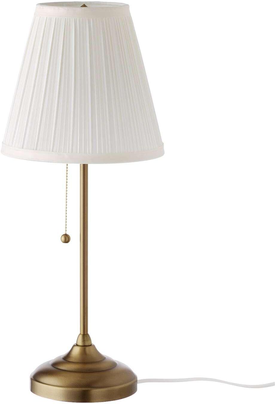 Table Lamp Brass White