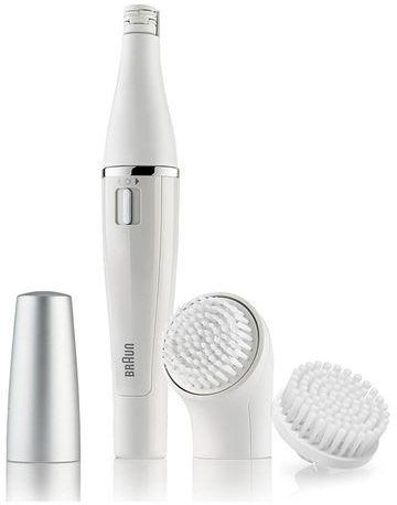Braun Face 820 - Facial Epilator & Facial Cleansing Brush with Micro-Oscillations + 1 Extra Brush Refill