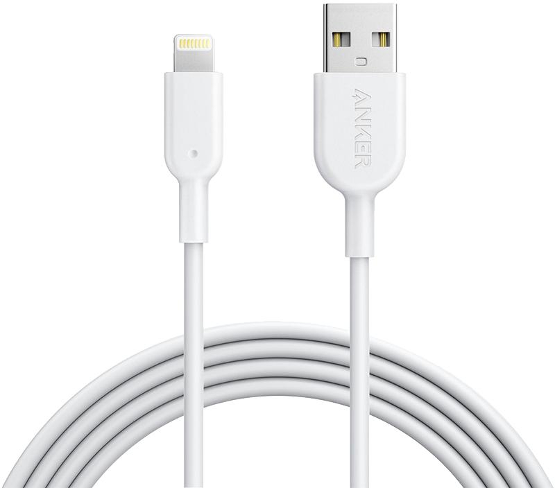 Anker Powerline II with lightning connector,1.8M, White