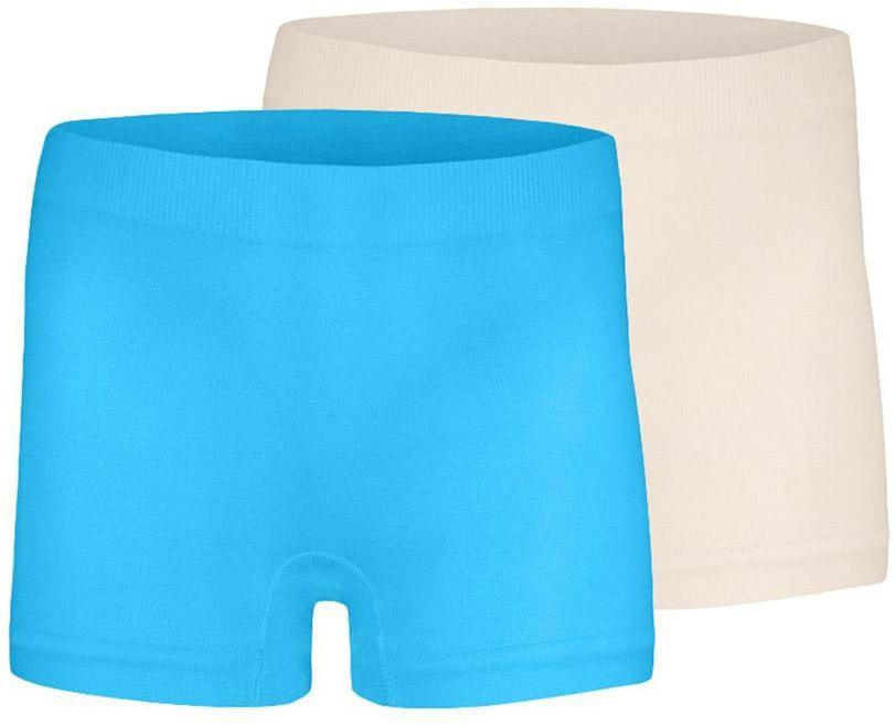 Silvy Set Of 2 Casual Shorts For Girls - Light Blue Beige, 10 - 12 Years