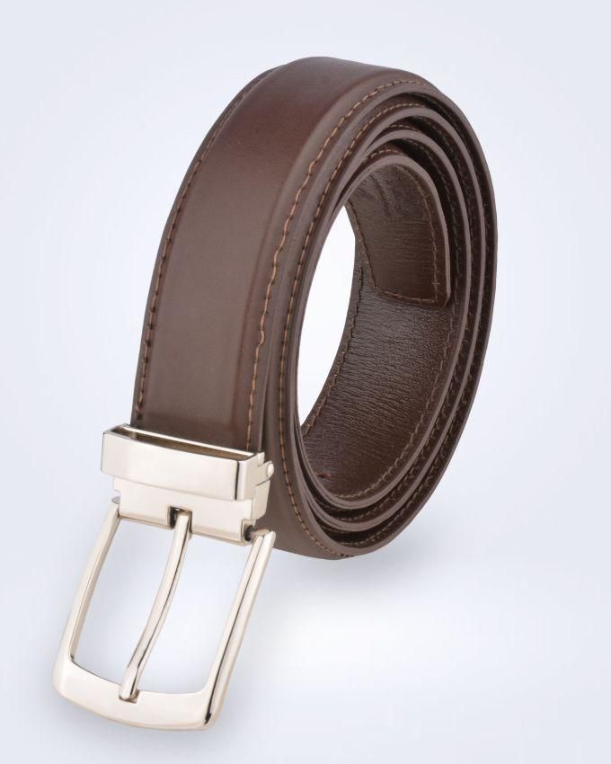 Classic Leather Belt Men Color Light Brown