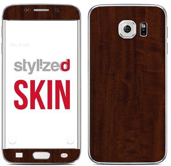 Stylizedd Premium Vinyl Skin Decal Body Wrap for Samsung Galaxy S6 Edge - Wood Primavera