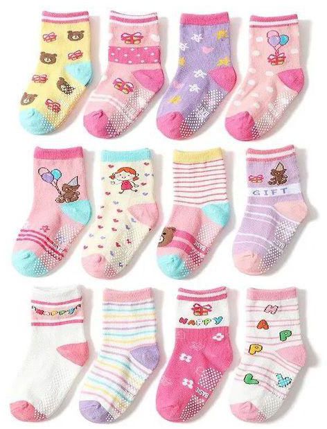 Socks - Set Of (12) Ankle Socks - For Kids