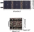لوحة شمسية 50 واط، مجموعة شمسية قابلة للطي، لوحة شمسية محمولة احادية البلورية مع تيار مستمر 18 فولت، USB، طاقة خارج الشبكة، للمغامرات الخارجية والطوارئ