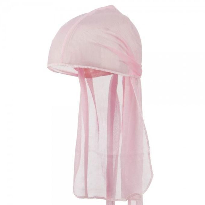 Fashion Pink Stretchy Durag Do Rag Cap Wrap