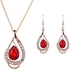 Retro earrings necklace diamond crystals pendant rhinestone chain  jewelry  Jewellery set bridal wedding accessories