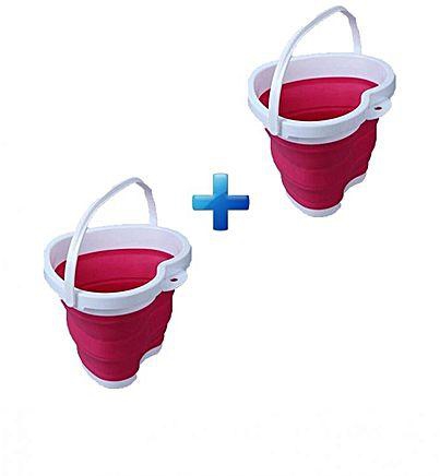 As Seen on TV 2 X Multifunctional Scalable And Retractable Bucket - Red