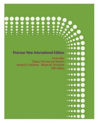 Personality: Classic Theories And Modern Research - Plus Mypyschkit Without Etext: Pearson New International Edition