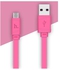 Hoco X5 BAMBOO Micro USB Charging & Data Sync Cable - 1 M - Pink