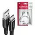 AXAGON BUCM-AM15AB, HQ cable USB-C &lt;-&gt; USB-A, 1.5m, USB 2.0, 3A, ALU, braided, black | Gear-up.me