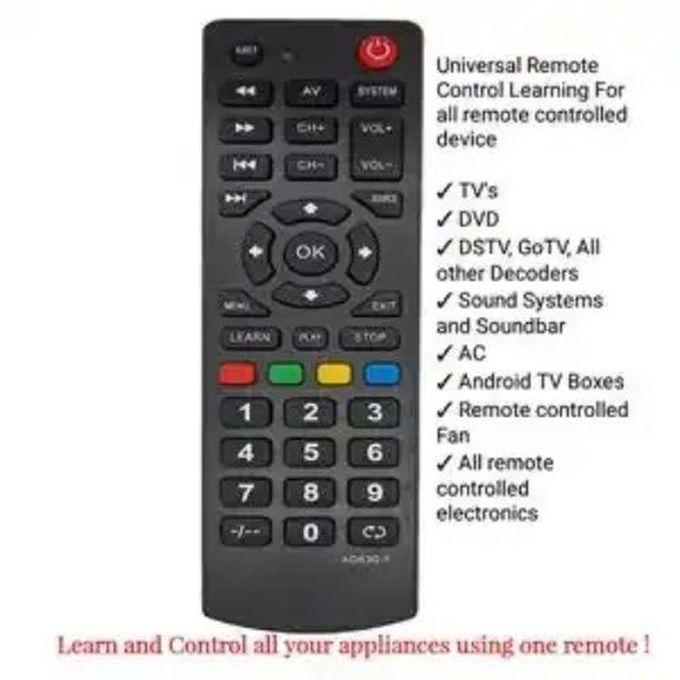 UNIVERSAL PROGRAMMABLE REMOTE CONTROL FOR TV DVD AC SOUNDBAR