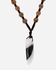 Agu Incisors Wood Necklace - Dark Brown