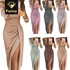 2021 High quality Hot sale Women Off Shoulder Long Sleeve Bodycon Evening Party Long Dress Asymmetrical Split dress