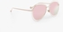 Pink Aviator Frame Sunglasses