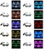 نظارة LED للحفلات بإضاءة نيون متوهجة وراقصة ومزودة بكابل إضاءة كهربي تأتي في 10 ألوان من اختيارك