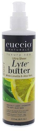 Ultra-Sheer White Limetta And Aloe Vera Lyte Body Butter White 8ounce