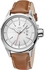 JBW Brown Leather White dial Classic for Men [J6287b]