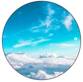 The Sky Printed Mouse Pad Blue