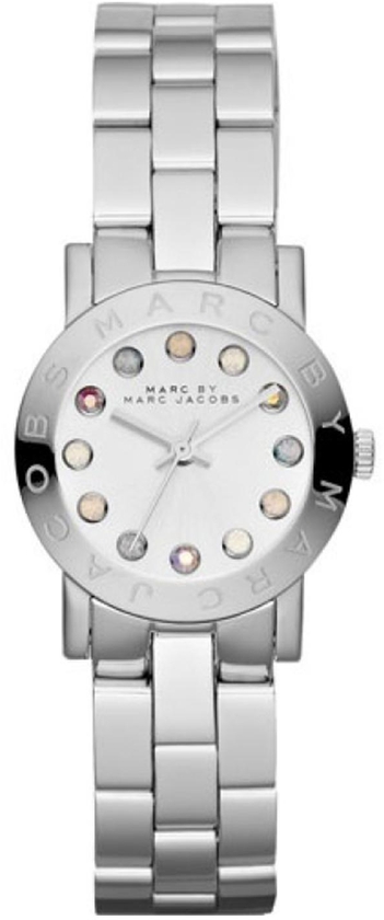Marc by Marc Jacobs Amy Dexter White Dial Silver Stainless Steel Quartz Watch