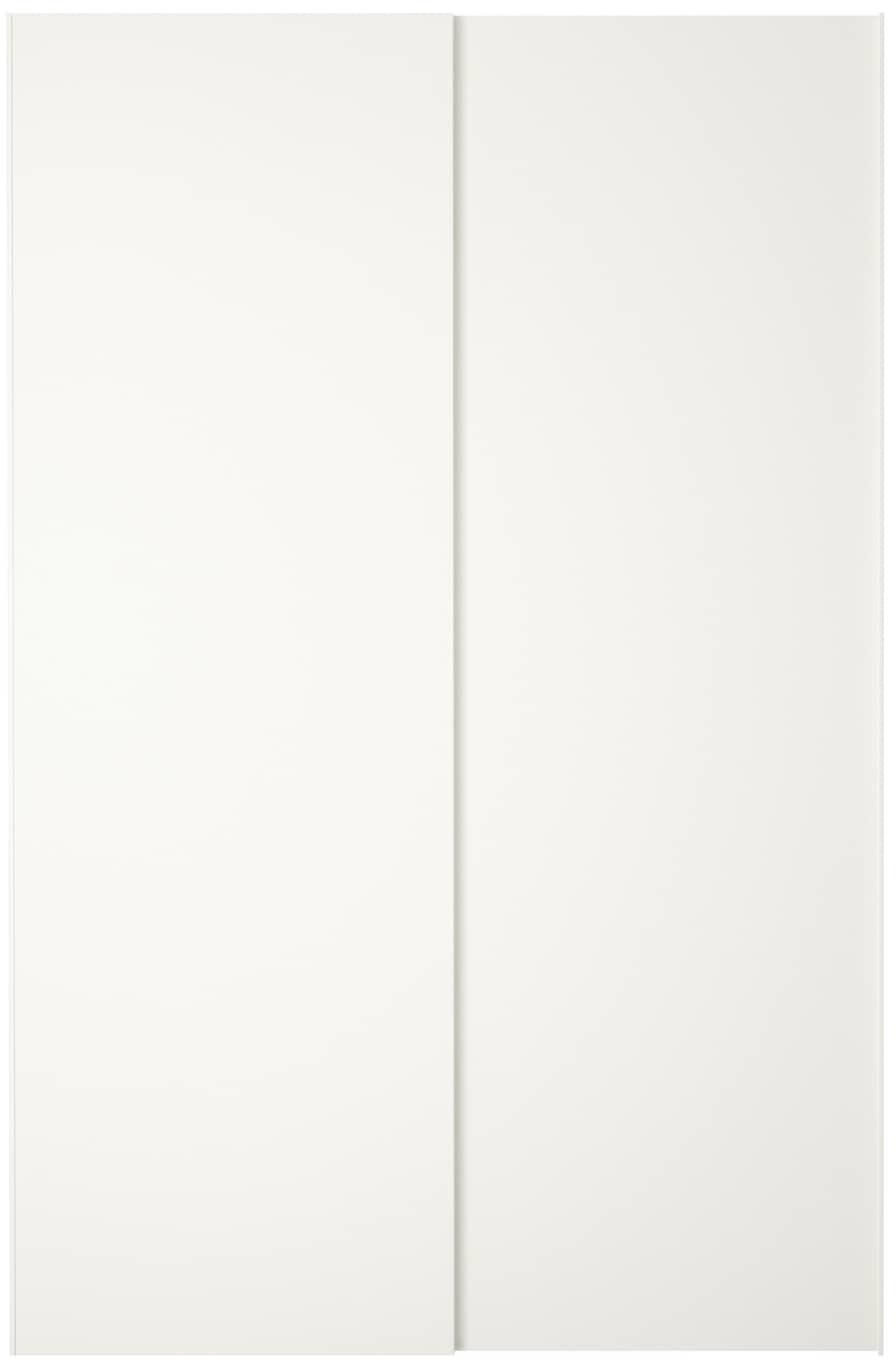 HASVIK Pair of sliding doors - white 150x236 cm