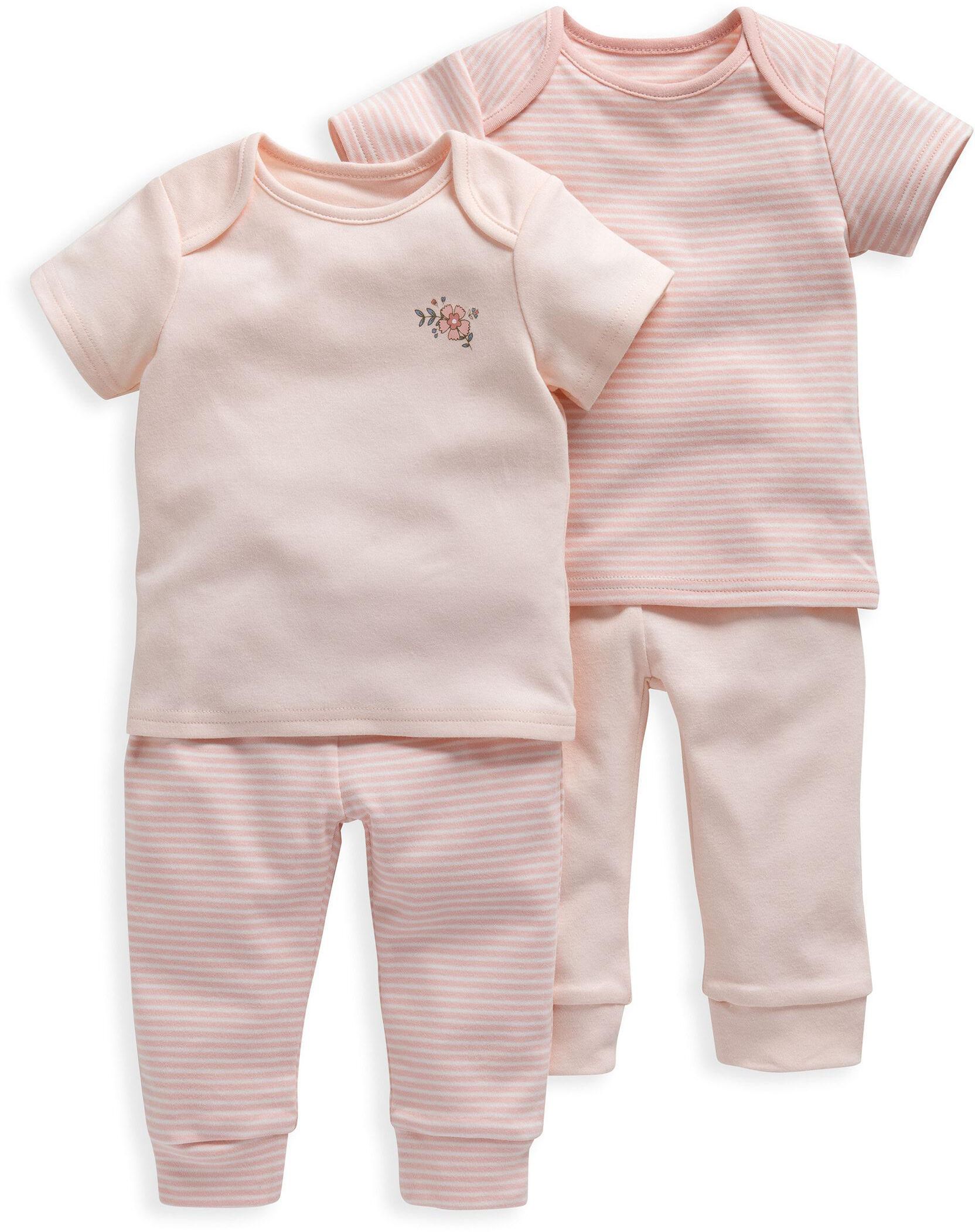 Pink Stripe Pyjamas 2 Pack