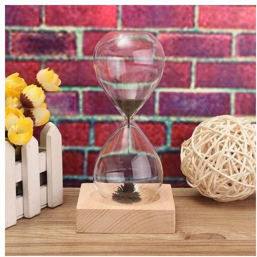 Universal Magnet Sandglass Magnetic Hourglass Timer Clock Gift Desktop Decor Hand-blown