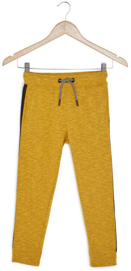 Side Striped Joggers Yellow