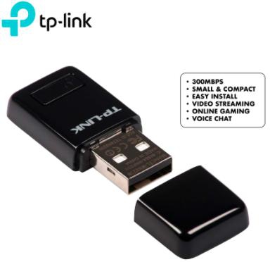 Mini Wireless N300 WiFi USB Adapter TP-LINK TL-WN823N with Soft AP