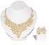 Elegant Women Crystal Rhinestone Weding Necklace Earring Set