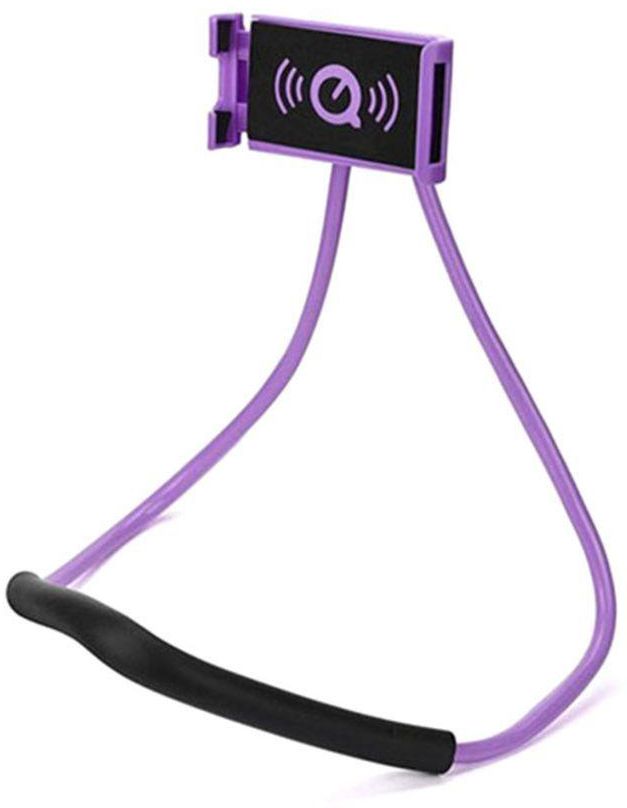 Umiwin Adjustable Flexible Lazy Neck Phone Holder Purple
