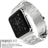 Stainless Steel Band Strap with screen protector for Apple Watch 38mm Silver