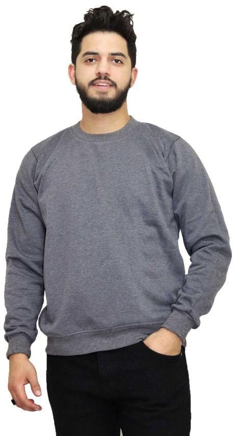 OneHand Basic Casual Sweatshirt Cotton - Dark Gray
