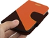 Margoun flip case cover for Blackberry Q10 with Screen Protector - Orange/Brown