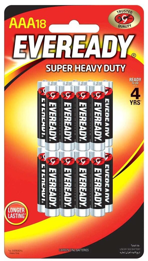 Eveready Heavy Duty AAA Battery 18 PCS