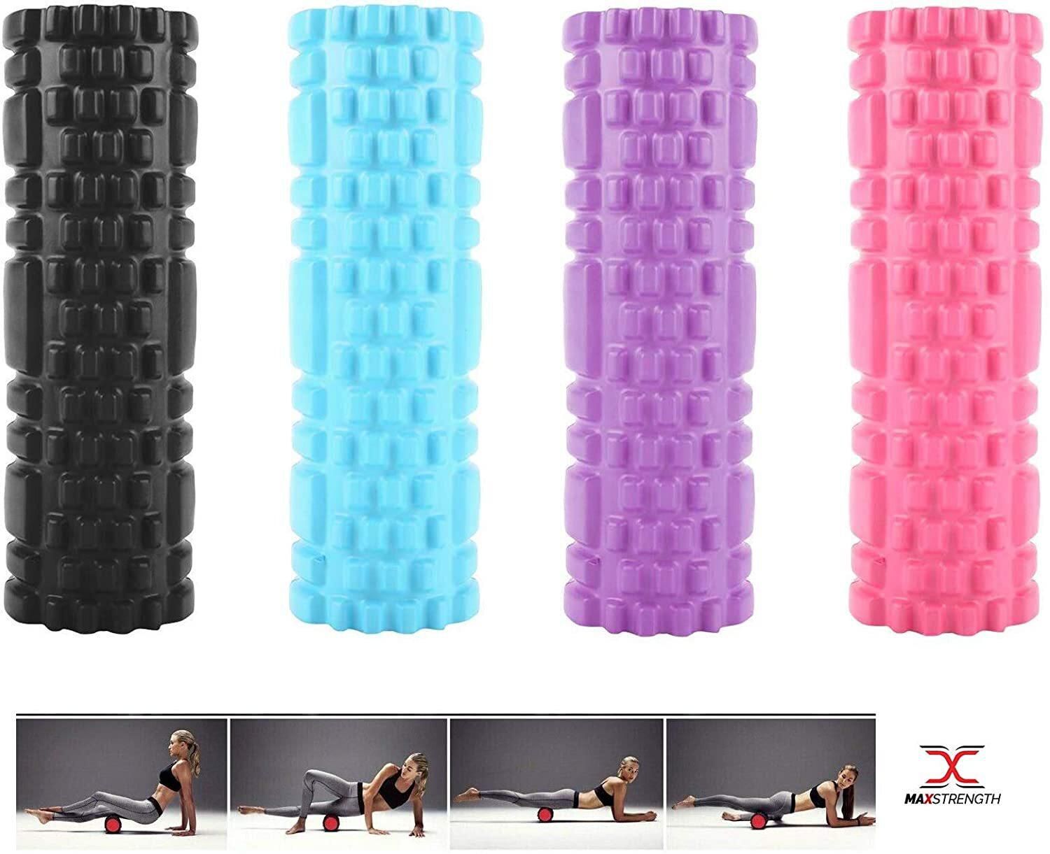 Max Strength Physio Yoga Foam Roller For Deep Tissue Muscle, Trigger Point Therapy Color (Random)