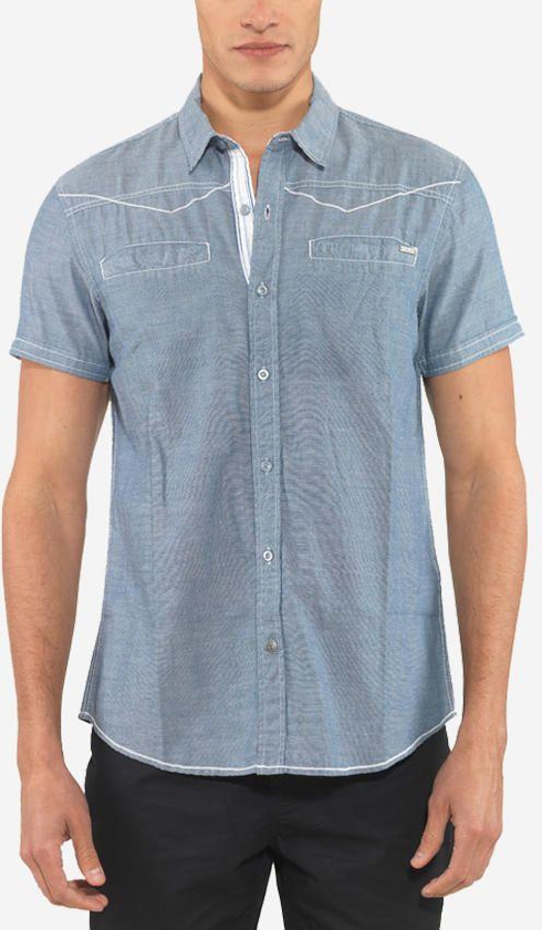 Ravin Denim Short Sleeves Shirt - Blue