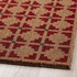 VATTENTORN Door mat, indoor - natural/red 40x60 cm