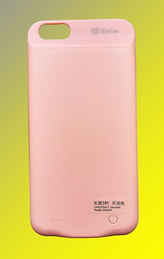 Built-in Back Cover With Power Bank, Capacity 3700 MAh, For IPhone 6 Plus / IPhone 6s Plus (5.5) - Pink