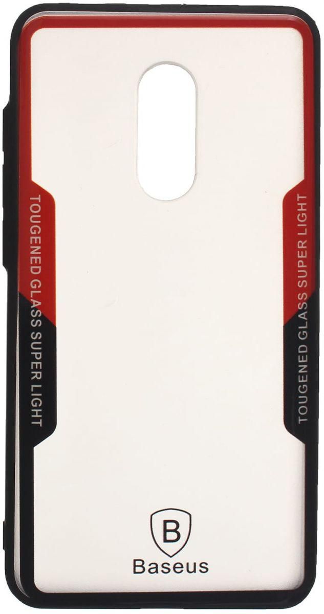 Baseus back cover Plastic For Xiaomi Redmi Note 4X - Clear Red