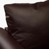 Corner sofa-bed, 4-seat, with open end/Kimstad dark brown