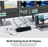 Wavlink USB 3.0 Universal Docking Station, Dual Video Monitor Display HDMI & DVI/VGA with Gigabit Ethernet, Audio, 6 USB Ports for Laptop, Ultrabook and PCs