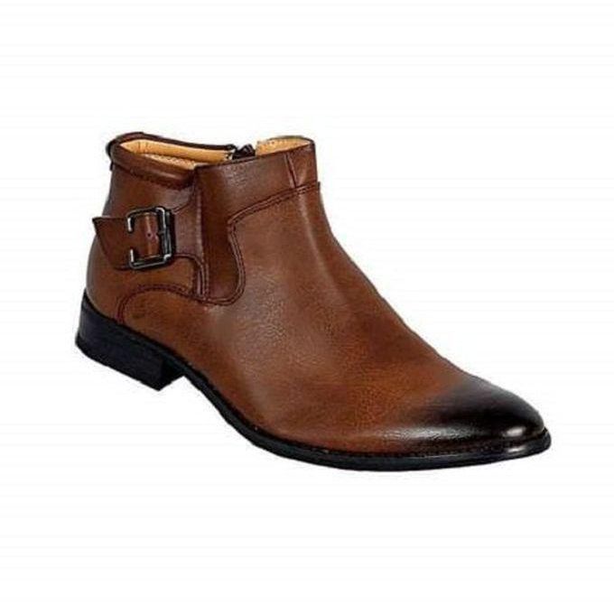 Fashion Men's Official Boots-Brown