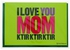 Mukagraf I Love You Mom Ktir Ktir Ktir Greeting Card (17 x 11.5cm)