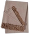 PAN Home Maeve Throw With Fringes 130x170cm - Beige