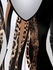 Plus Size Leopard Colorblock A Line Long Sleeve Dress - 5x | Us 30-32